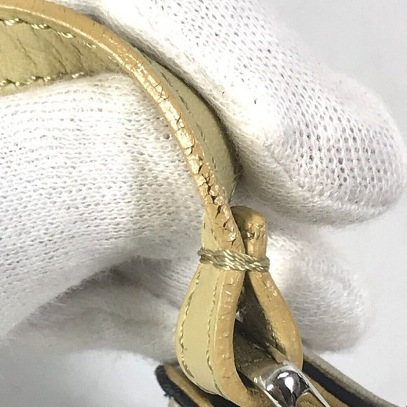 FENDI mirror Key Holder Key Ring Bag Charm Leather Black x Red x Beige - Picture 6 of 11